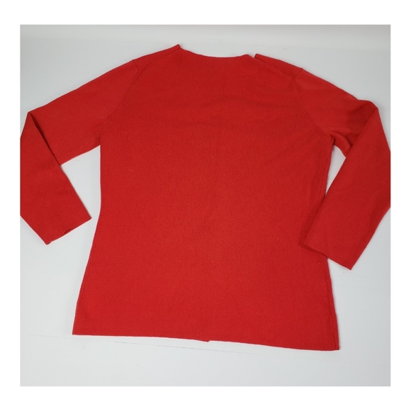 Ann Taylor Loft Red Cardigan Button Front Sweater - Picture 4 of 6